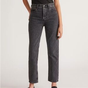 Everlane The Cheeky Jean High Rise Gray Women's Denim Black 27 Regular